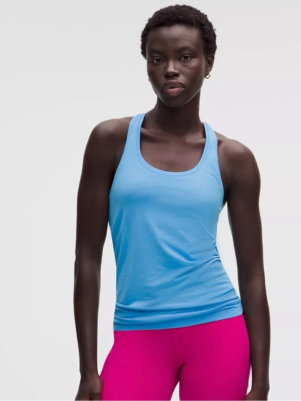 lululemon athletica Light Blue Racerback Tank Top